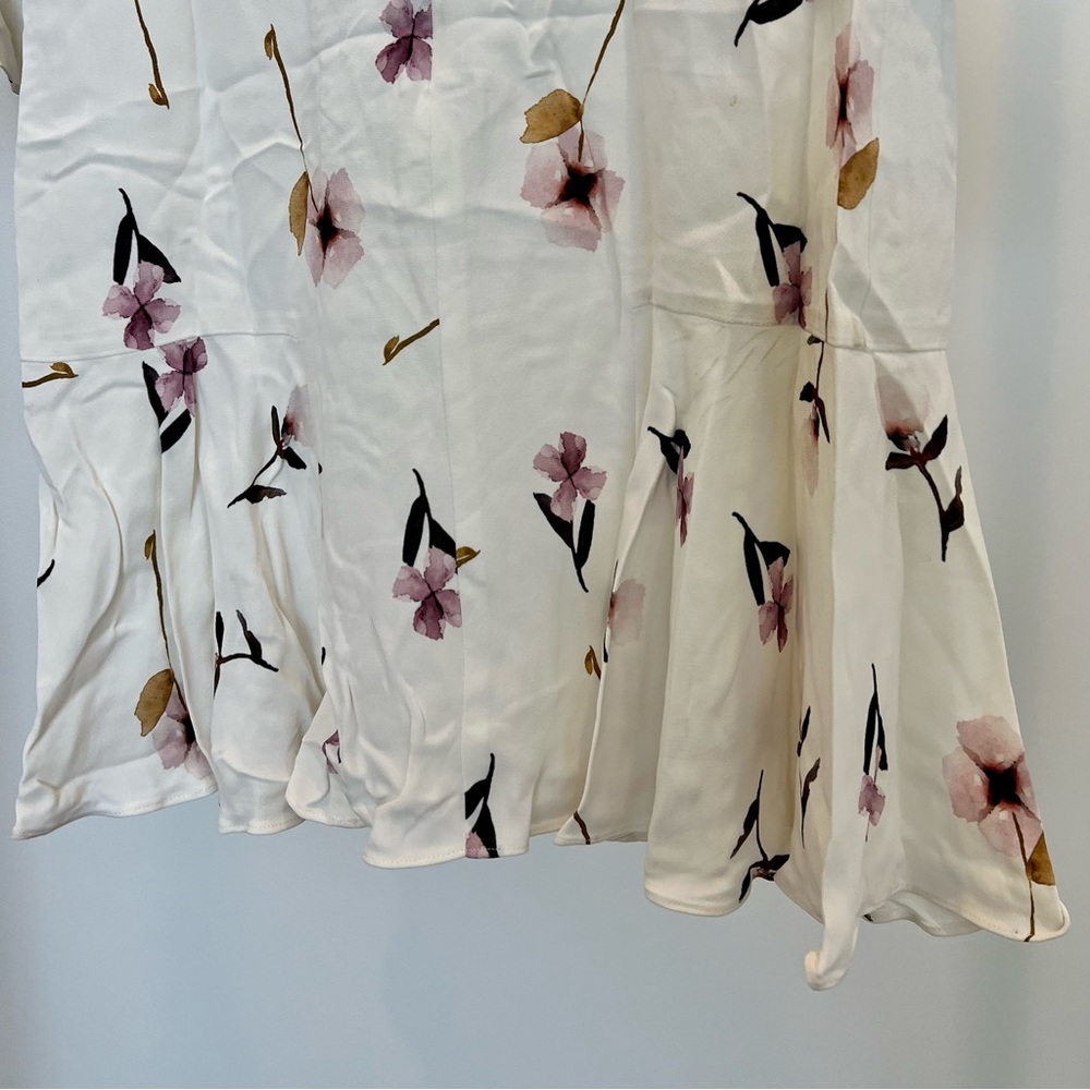 Shoshanna Floral Print Mini Dress Size 6P - Picture 9 of 9